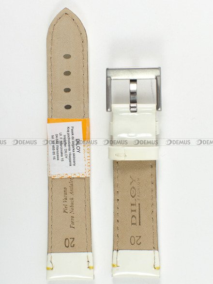 Pasek skórzany do zegarka - Diloy 375.20.22.10 - 20 mm