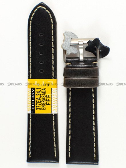 Pasek skórzany do zegarka - Diloy 377EA.24.1 - 24 mm