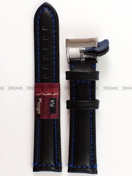 Pasek skórzany do zegarka - Diloy 393.20.1.5 - 20 mm