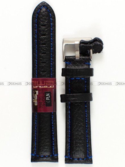 Pasek skórzany do zegarka - Diloy 394.20.1.5 - 20 mm