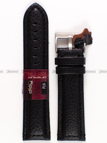 Pasek skórzany do zegarka - Diloy 394.24.1 - 24 mm