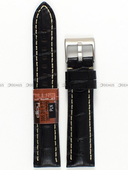 Pasek skórzany do zegarka - Diloy 395.20.1.22 - 20 mm