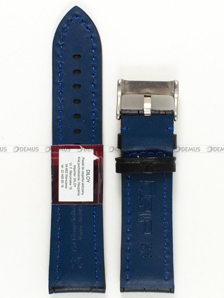Pasek skórzany do zegarka - Diloy 395.24.1.5 - 24 mm