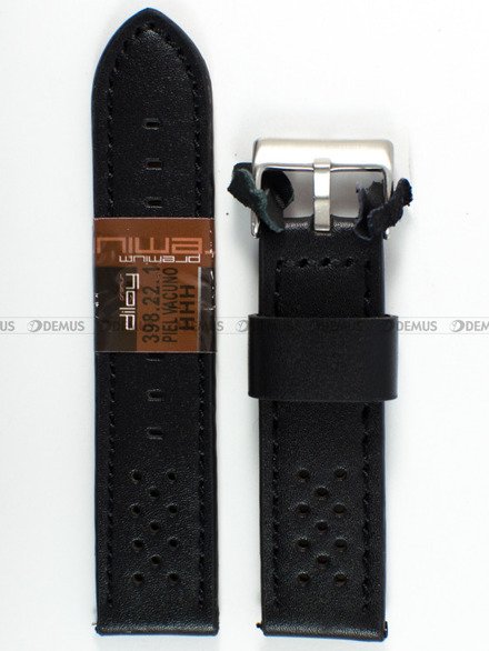 Pasek skórzany do zegarka - Diloy 398.22.1 - 22 mm