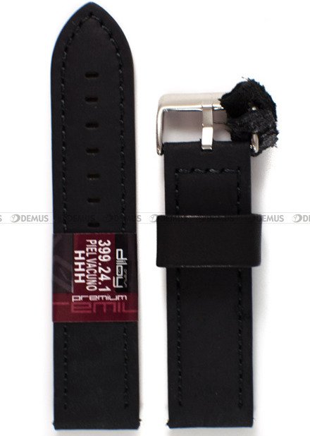 Pasek skórzany do zegarka - Diloy 399.24.1 - 24 mm