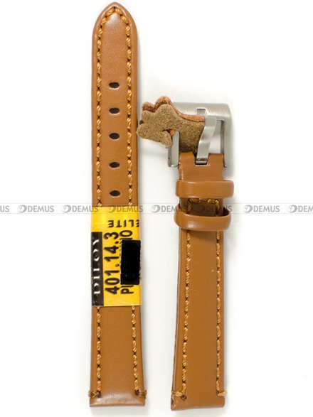 Pasek skórzany do zegarka - Diloy 401.14.3 - 14 mm