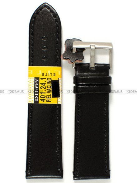 Pasek skórzany do zegarka - Diloy 401.24.1 - 24 mm