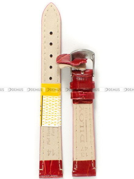 Pasek skórzany do zegarka - Diloy 402.14.6 - 14 mm