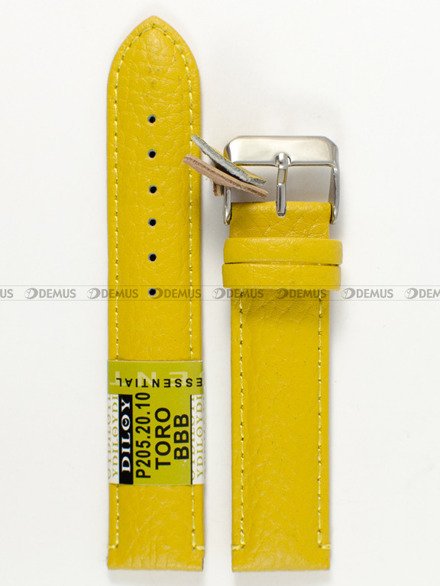 Pasek skórzany do zegarka - Diloy P205.20.10 - 20mm