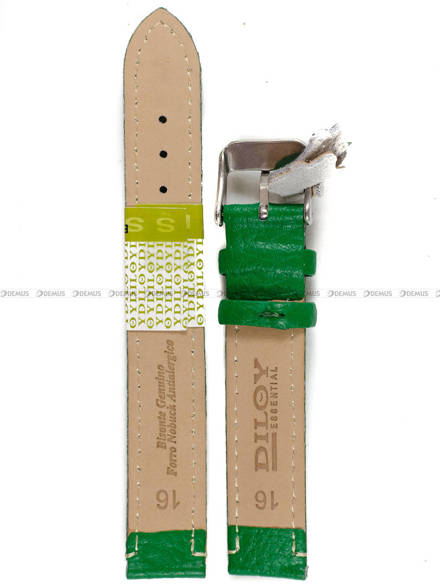 Pasek skórzany do zegarka - Diloy P206.16.11 - 16 mm
