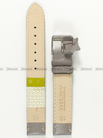Pasek skórzany do zegarka - Diloy P206.16.7 v2 - 16 mm