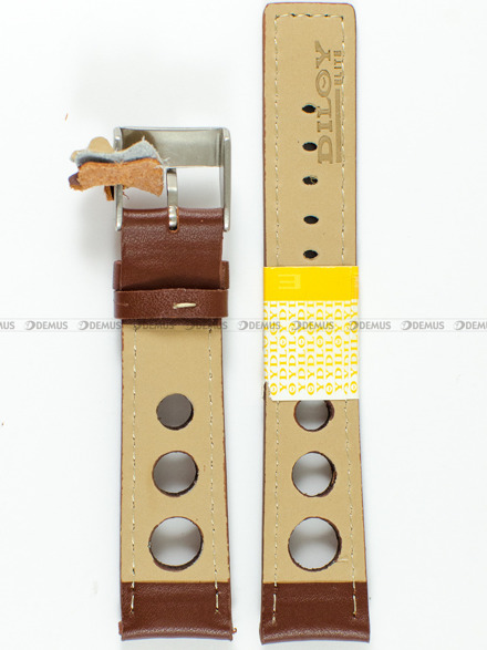 Pasek skórzany do zegarka - Diloy P355.20.9 - 20 mm