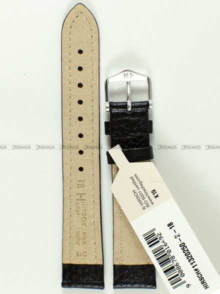 Pasek skórzany do zegarka - Hirsch Buffalo 11320250-2-18 - 18 mm