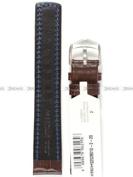 Pasek skórzany do zegarka - Hirsch Grand Duke 02528010-2-20 - 20 mm