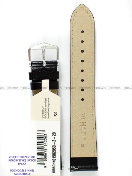 Pasek skórzany do zegarka - Hirsch Kansas 01502150-2-30 - 30 mm