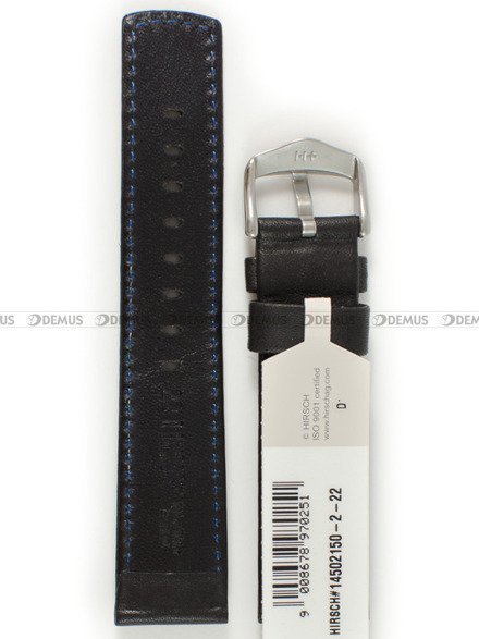 Pasek skórzany do zegarka - Hirsch Mariner 14502150-2-22 - 22 mm
