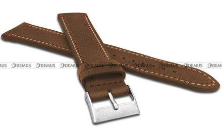 Pasek skórzany do zegarka - LAVVU LSDXE24 - 24  mm - XXL