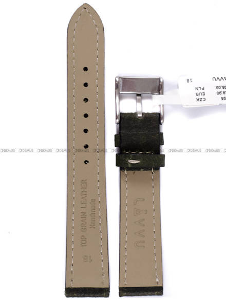 Pasek skórzany do zegarka - LAVVU LSWUG18 - 18 mm