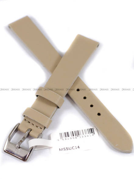 Pasek skórzany do zegarka - Minet MSSUC14 - 14 mm