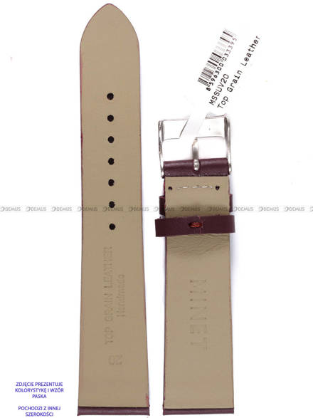 Pasek skórzany do zegarka - Minet MSSUV14 - 14 mm