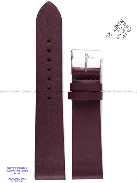 Pasek skórzany do zegarka - Minet MSSUV16 - 16 mm