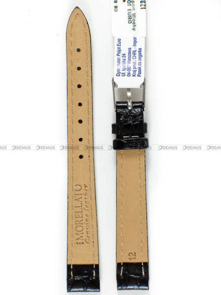 Pasek skórzany do zegarka - Morellato A01D0751376019CR12 - 12 mm