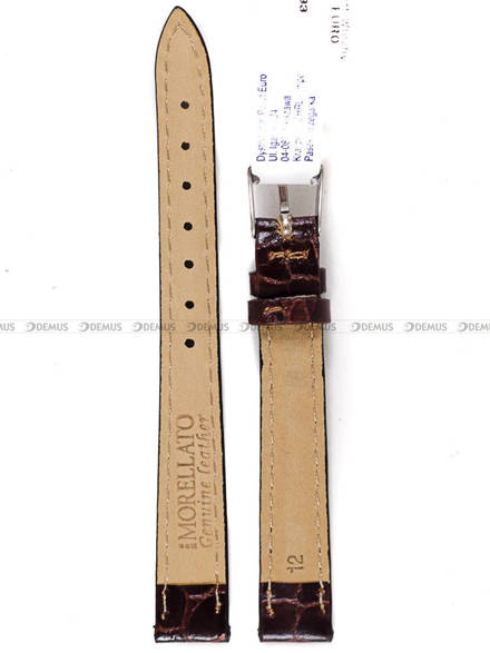 Pasek skórzany do zegarka - Morellato A01D0751376034CR12 - 12 mm