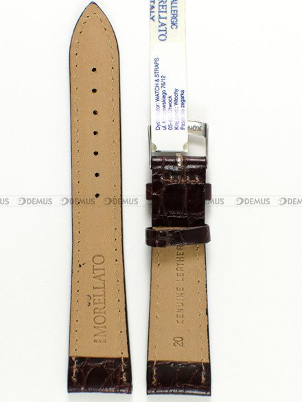 Pasek skórzany do zegarka - Morellato A01U0751376034 20mm