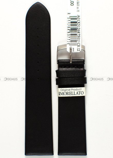 Pasek skórzany do zegarka - Morellato A01X5126875019CR22 - 22 mm