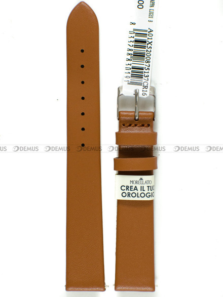 Pasek skórzany do zegarka - Morellato A01X5200875137CR16 - 16 mm