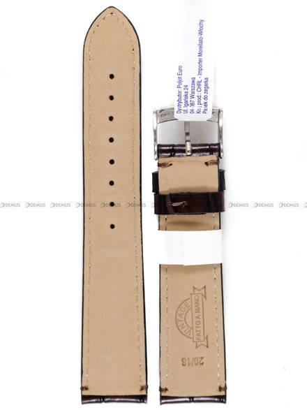 Pasek skórzany do zegarka - Morellato A01X5534D40032CR20 - 20 mm