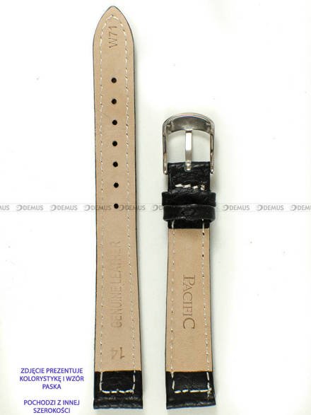 Pasek skórzany do zegarka - Pacific W71.12.1.1 - 12 mm