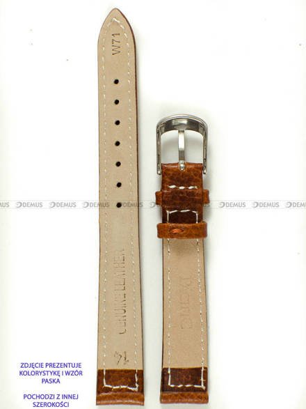 Pasek skórzany do zegarka - Pacific W71.16.3.7 - 16 mm