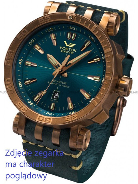 Pasek skórzany do zegarka Vostok Europe Energia NH35A-575O286 - 20 mm