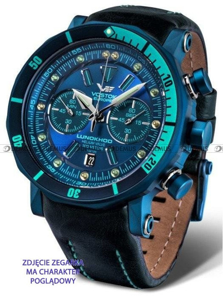 Pasek skórzany do zegarka Vostok Lunokhod 6S21-620E278 - 25 mm