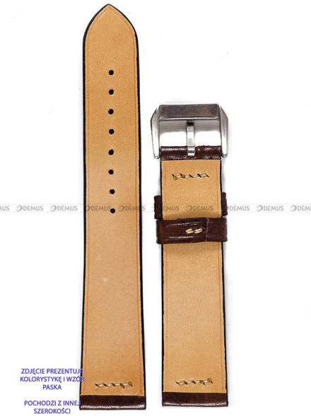 Pasek skórzany ręcznie robiony A. Kucharski Leather - Ecbatana - Tobacco/Camel - 18 mm