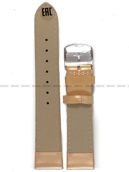 Pasek skórzany różowy do zegarka Sturmanskie Galaxy - 18 mm