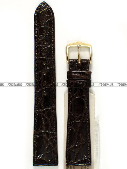Pasek ze skóry krokodyla do zegarka - Hirsch Certified Croco 18800810-1-17 - 17 mm