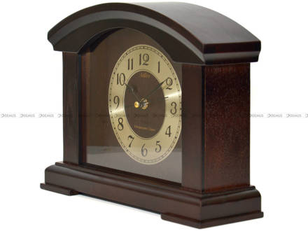 Zegar kominkowy Adler 22086-W2 drewniany, orzech, z kurantem - 28x21 cm