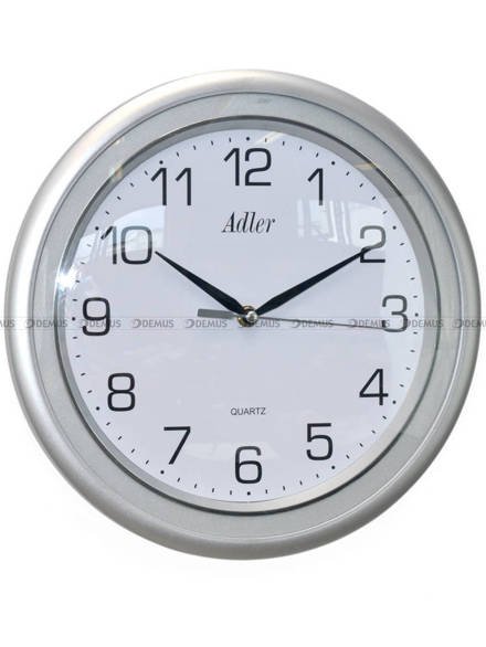 Zegar ścienny Adler 30166-Silver-Grey