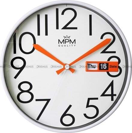 Zegar ścienny z datownikiem MPM E01.3852.00