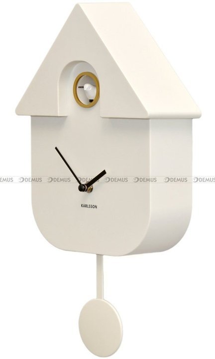 Zegar z kukułką Karlsson Modern Cuckoo KA5768WH 41x22 cm