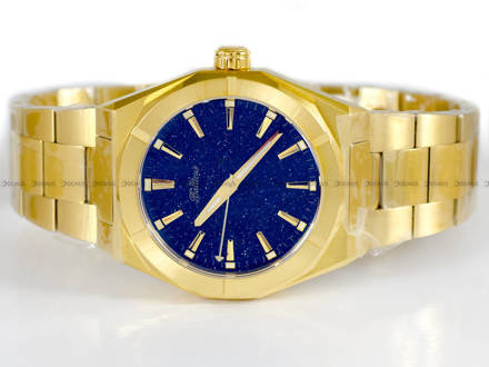 Zegarek Balticus Gwiezdny Pył 37 mm niebieski awenturyn złoty, bez daty
