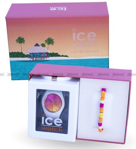 Zegarek Damski Ice-Watch - Ice Sunset California 018494 M - bransoletka w zestawie - Limitowana edycja