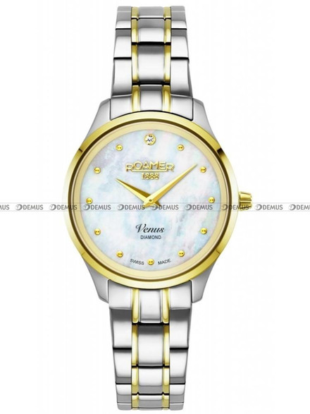 Zegarek Damski Roamer Venus Diamond 601857 47 89 20