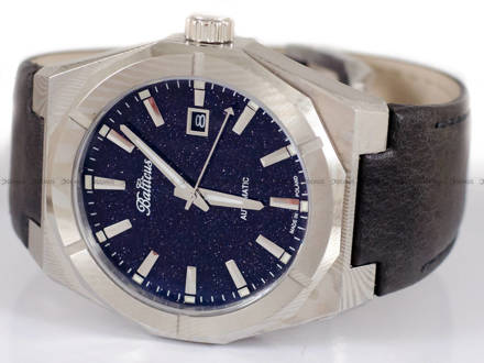 Zegarek Męski Balticus Gwiezdny Pył DAMAST BALSDDBA 42 mm, awenturyn niebieski