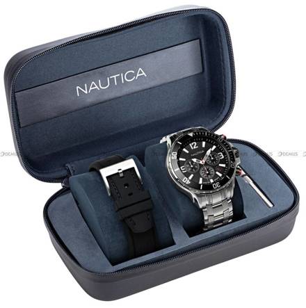 Zegarek Męski Nautica NST Chronograph NAPNSS124 - W zestawie dodatkowy pasek
