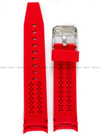 Pasek silikonowy czerwony do zegarka Vostok Europe Atomic Age YM86-640A696 - 25 mm