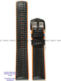 Pasek skórzano-kauczukowy do zegarka - Hirsch Ayrton 0917692050-5-24 - 24 mm