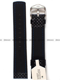 Pasek skórzany do zegarka - Hirsch Carbon XL 02592250-2-22 - 22 mm